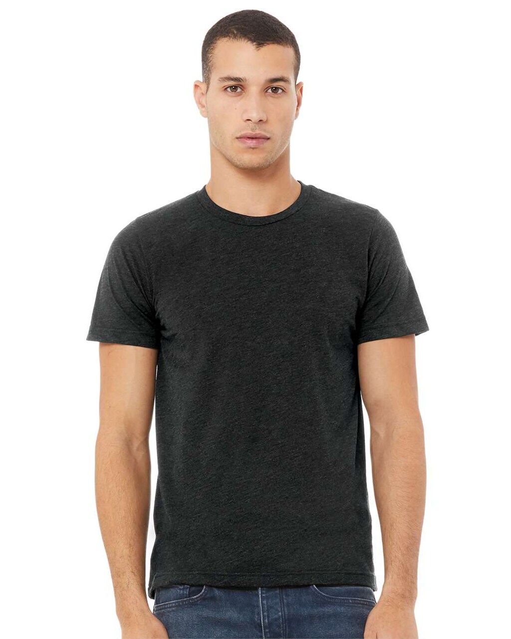 BELLA + CANVAS Triblend Crewneck Short Sleeve T-Shirt for Summer Wear & Custom Print Everyday Tee